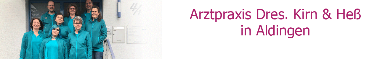 Header der Website - Ein Bild vom ganzen Praxisteam